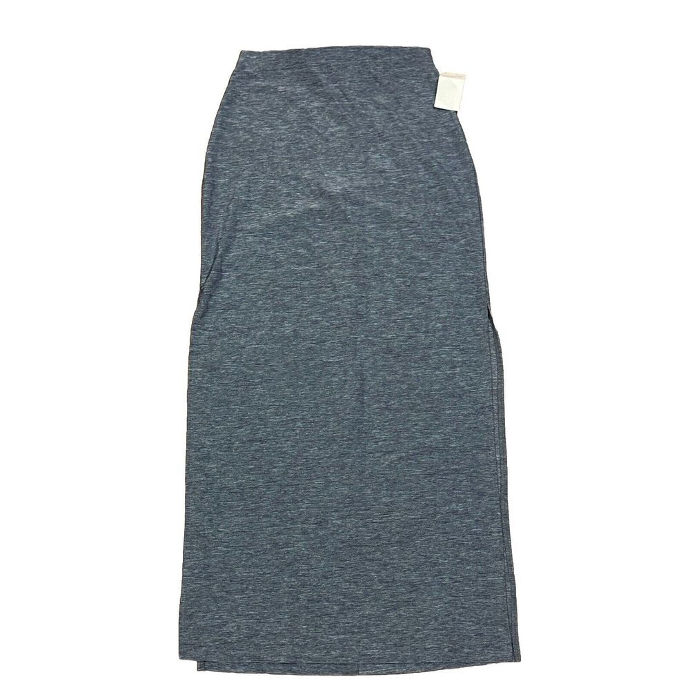 Vintage Moa MoaMaxi Skirt Womens Medium Gray 90s Straight Stretch NWT